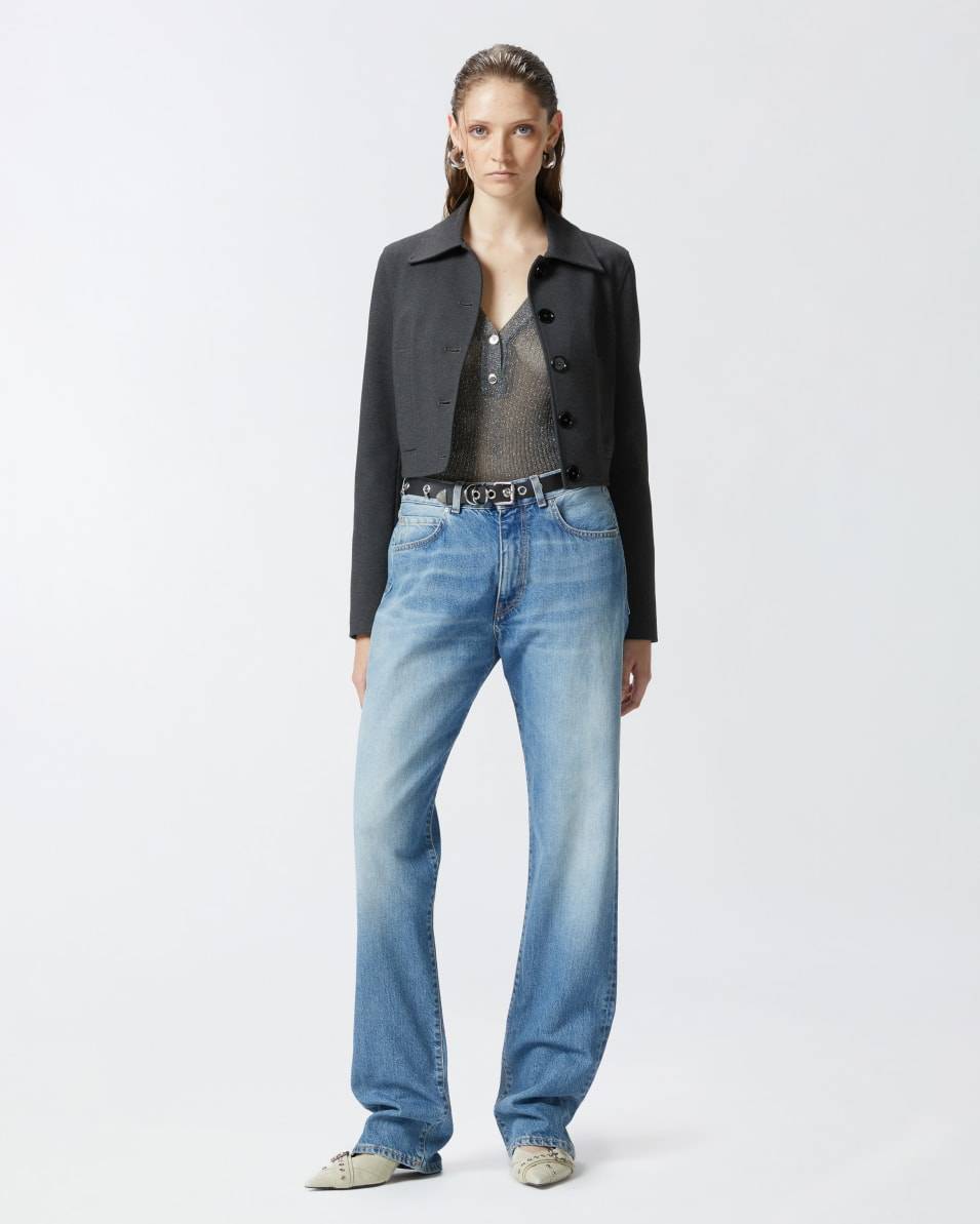 Pinko Leichter Langarmpullover im Rippstrick Blitzangebot