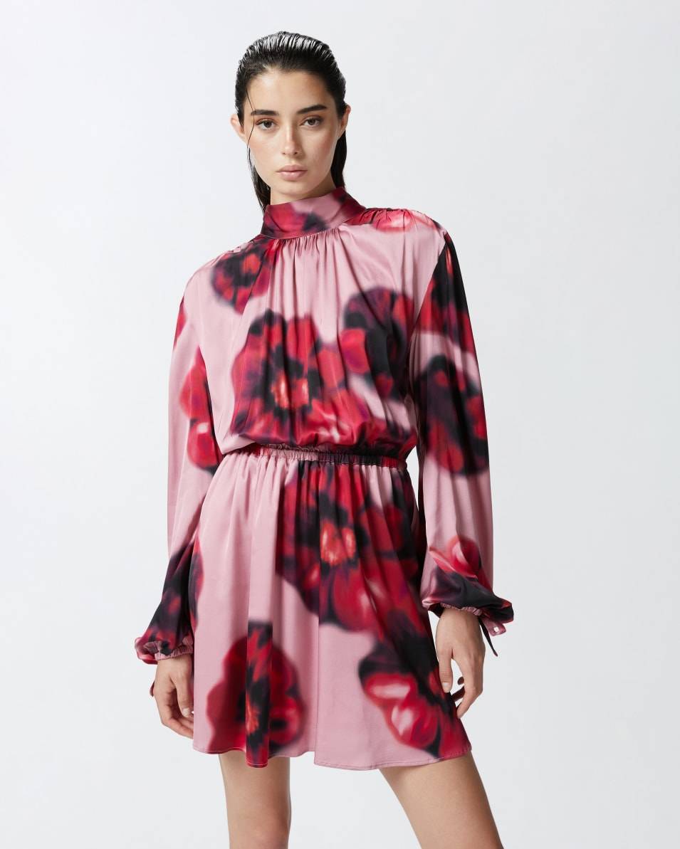 Pinko Rückenfreies Minikleid mit Blumenprint Kauf eins, bekomm eins gratis