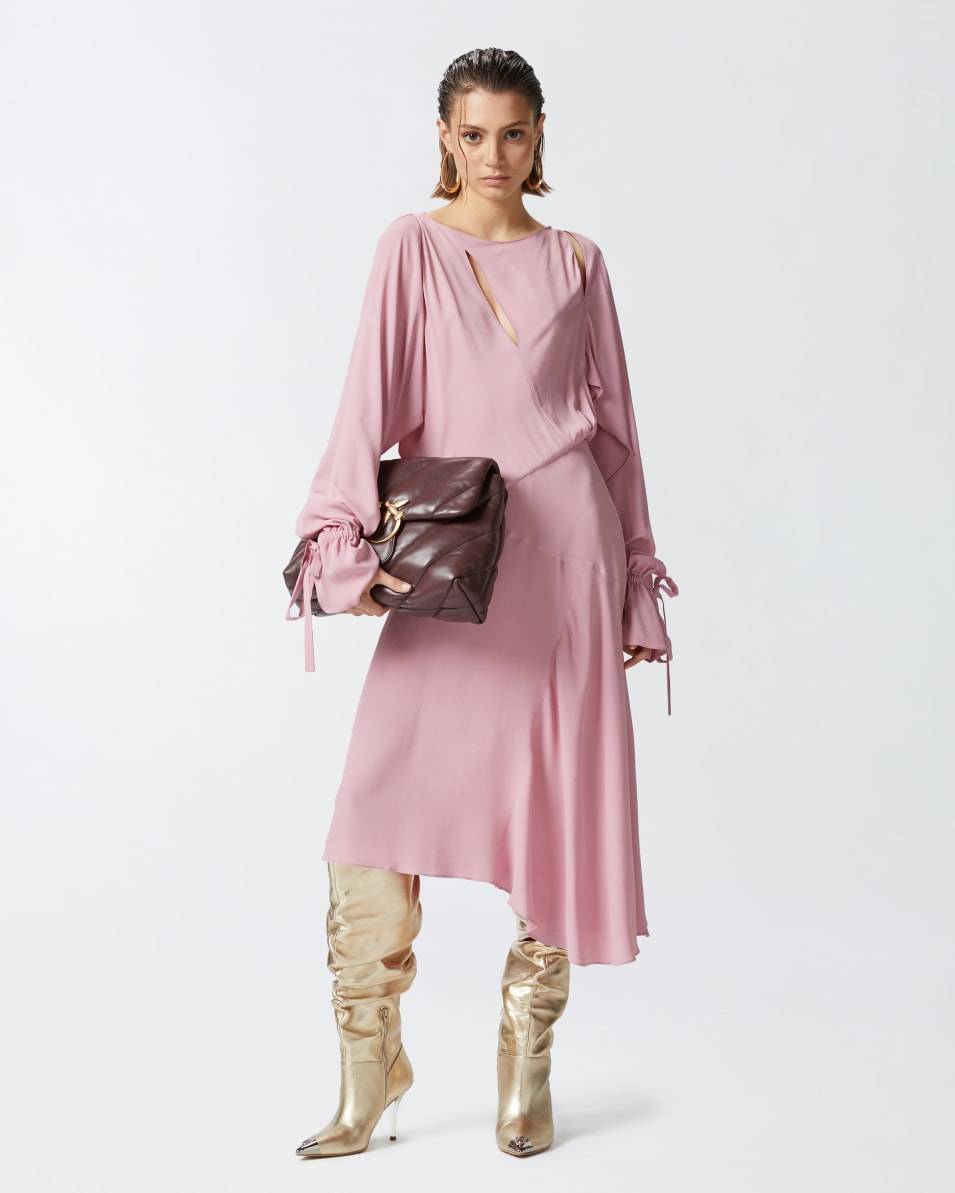 Pinko Asymmetrisches Midikleid aus Crêpe Wochenangebot