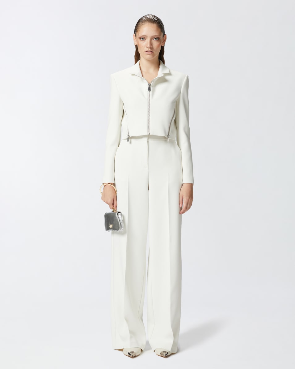 Pinko Elegante Palazzo-Hose aus Crêpe Rabatt