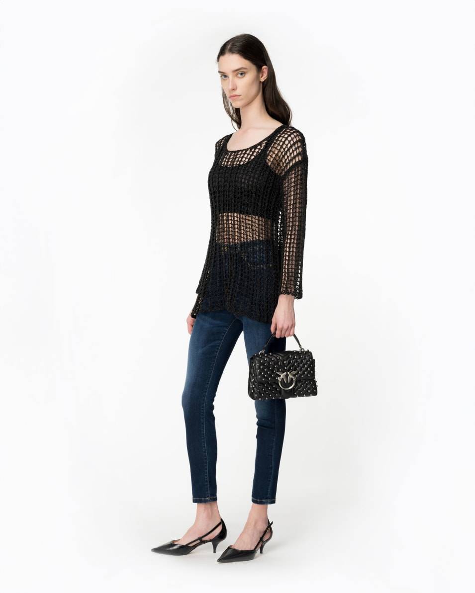 Pinko Skinny Jeans Stretch-Denim mit Stickerei auf der Rückseite Cyber Monday