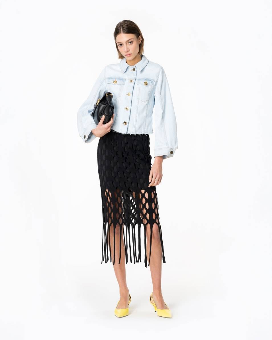 Pinko Jeansjacke Baby Blue Bis zu 60% Rabatt
