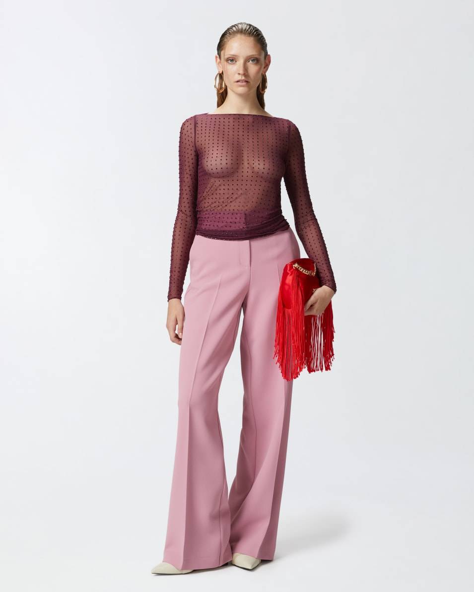 Pinko Elegante Palazzo-Hose aus Crêpe Begrenztes Angebot