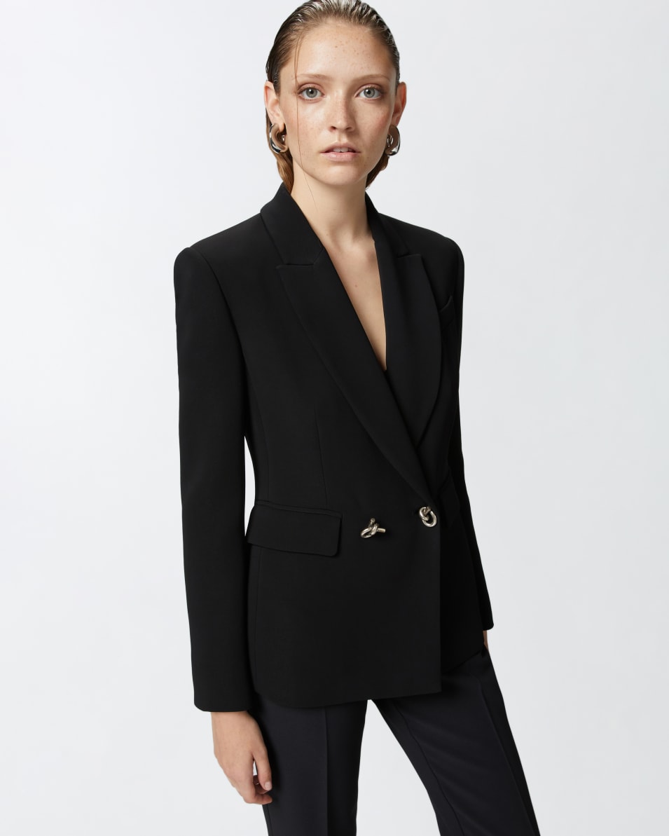 Pinko Blazer aus technischem Cady mit Metallknöpfen Weihnachtsangebot
