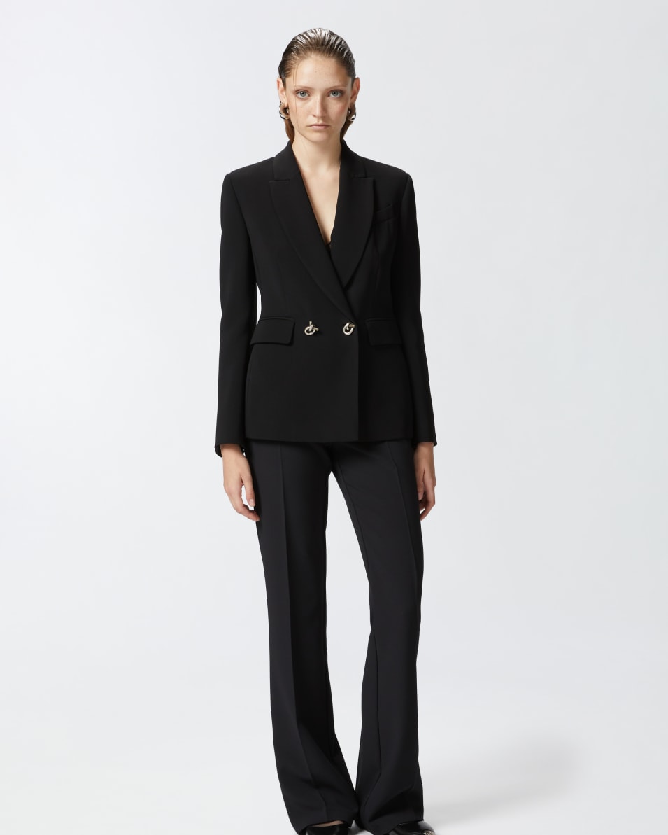 Pinko Blazer aus technischem Cady mit Metallknöpfen Weihnachtsangebot