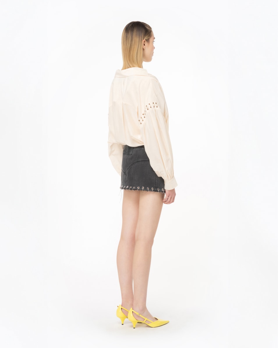 Pinko Voile-Bluse mit Piercings Vatertagsangebot