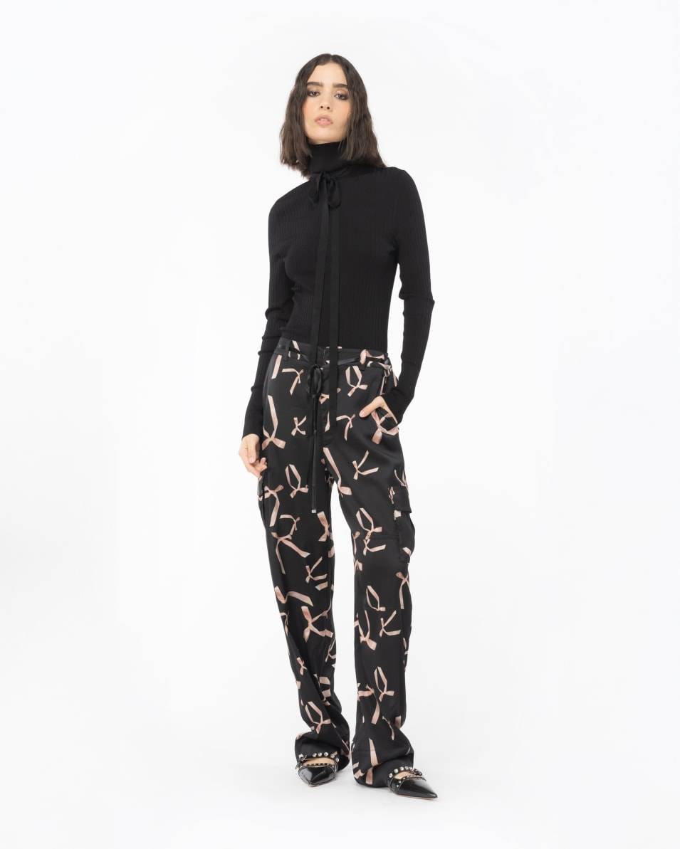 Pinko Cargohose mit Schleifchen-Print Reimagine PINKO by Patrick McDowell Black Friday Preise