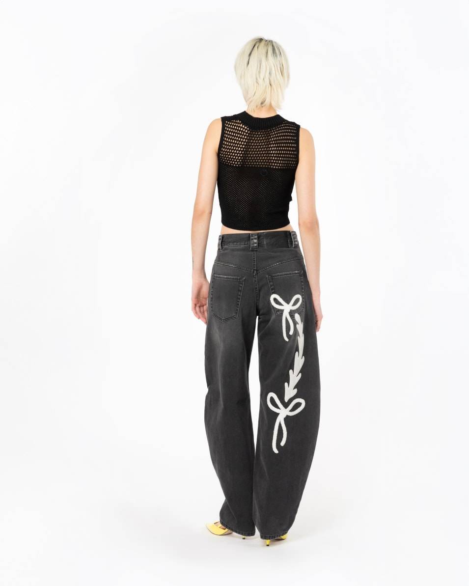 Pinko Crop-Top Netzgewebe Rabatte dieses Monats
