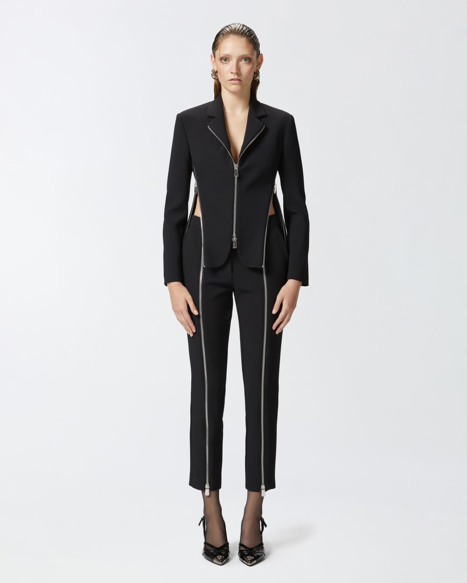 Pinko Jacke aus Crêpe-Stoff mit Metallreißverschlüssen Neuheiten