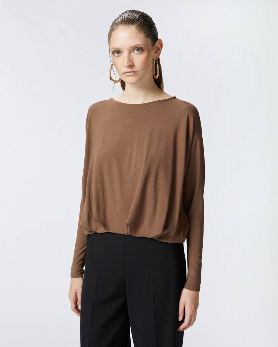 Pinko Pullover aus fließendem Jersey mit Drapierung Tägliche Deals