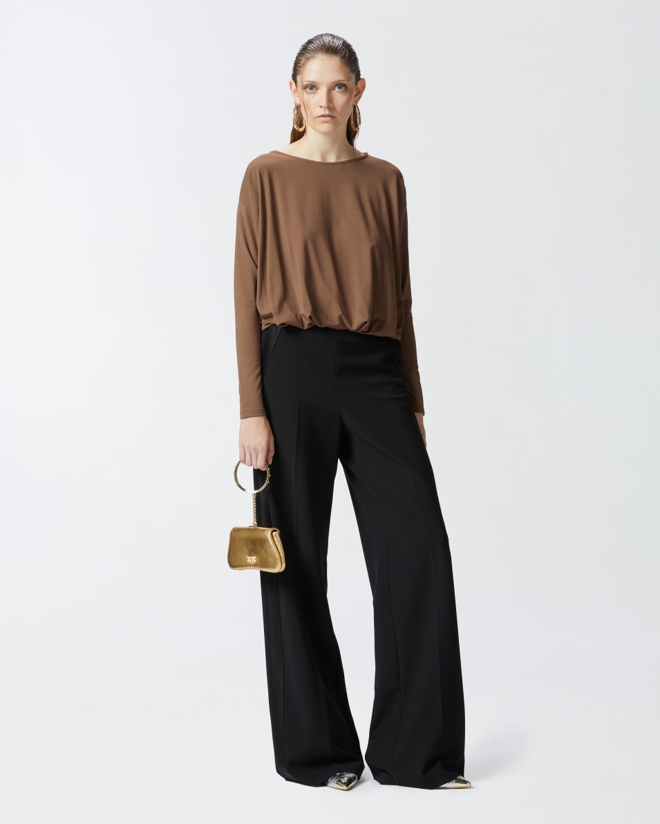 Pinko Pullover aus fließendem Jersey mit Drapierung Tägliche Deals