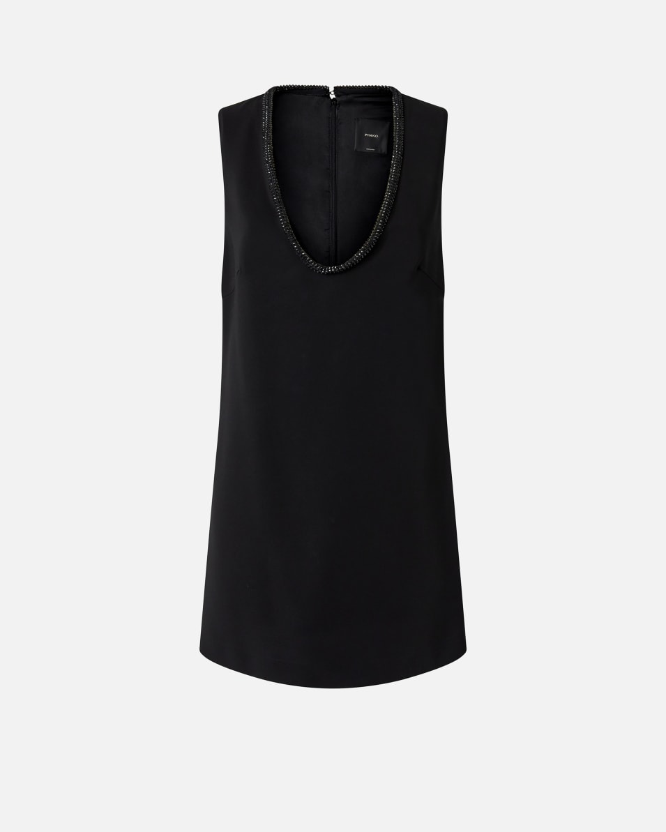 Pinko Minikleid mit schmuckbesetztem Ausschnitt 50% Rabatt mit kostenlosem Versand