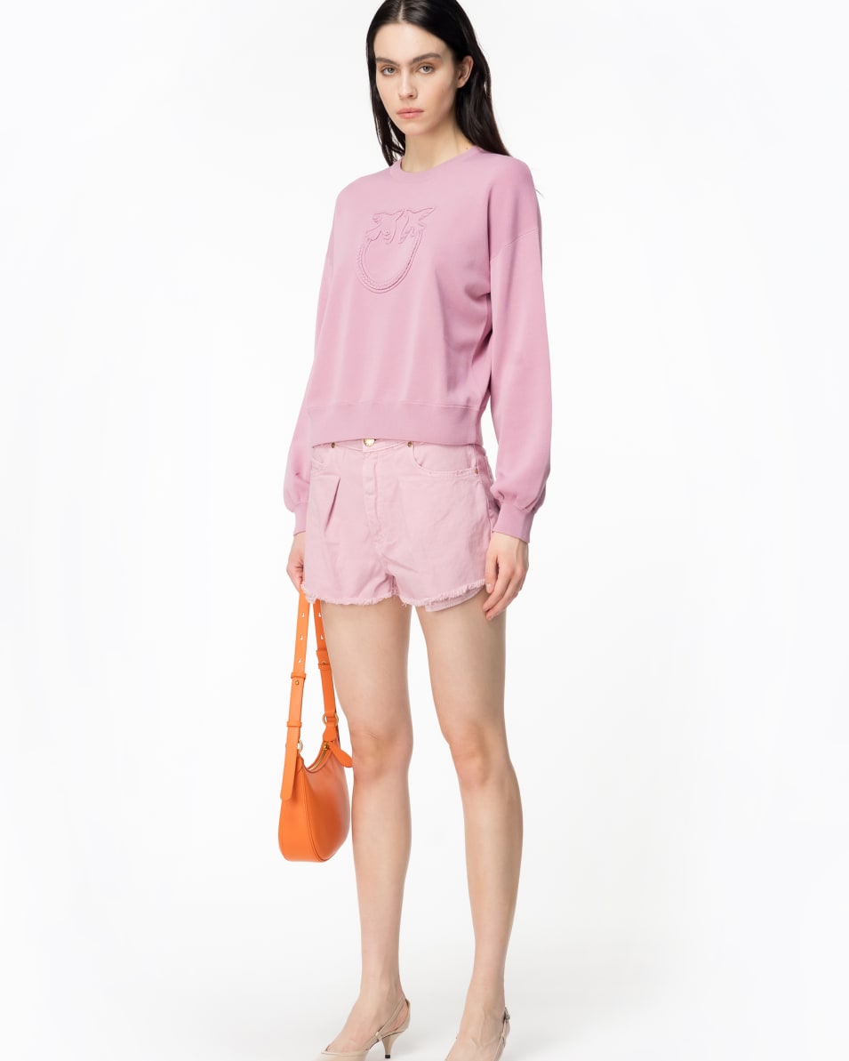 Pinko Pullover Applikation Love Birds Verkauf
