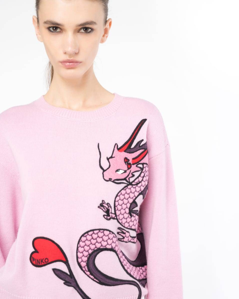 Pinko Pulli Drachenstickerei Fabrik Onlineshop