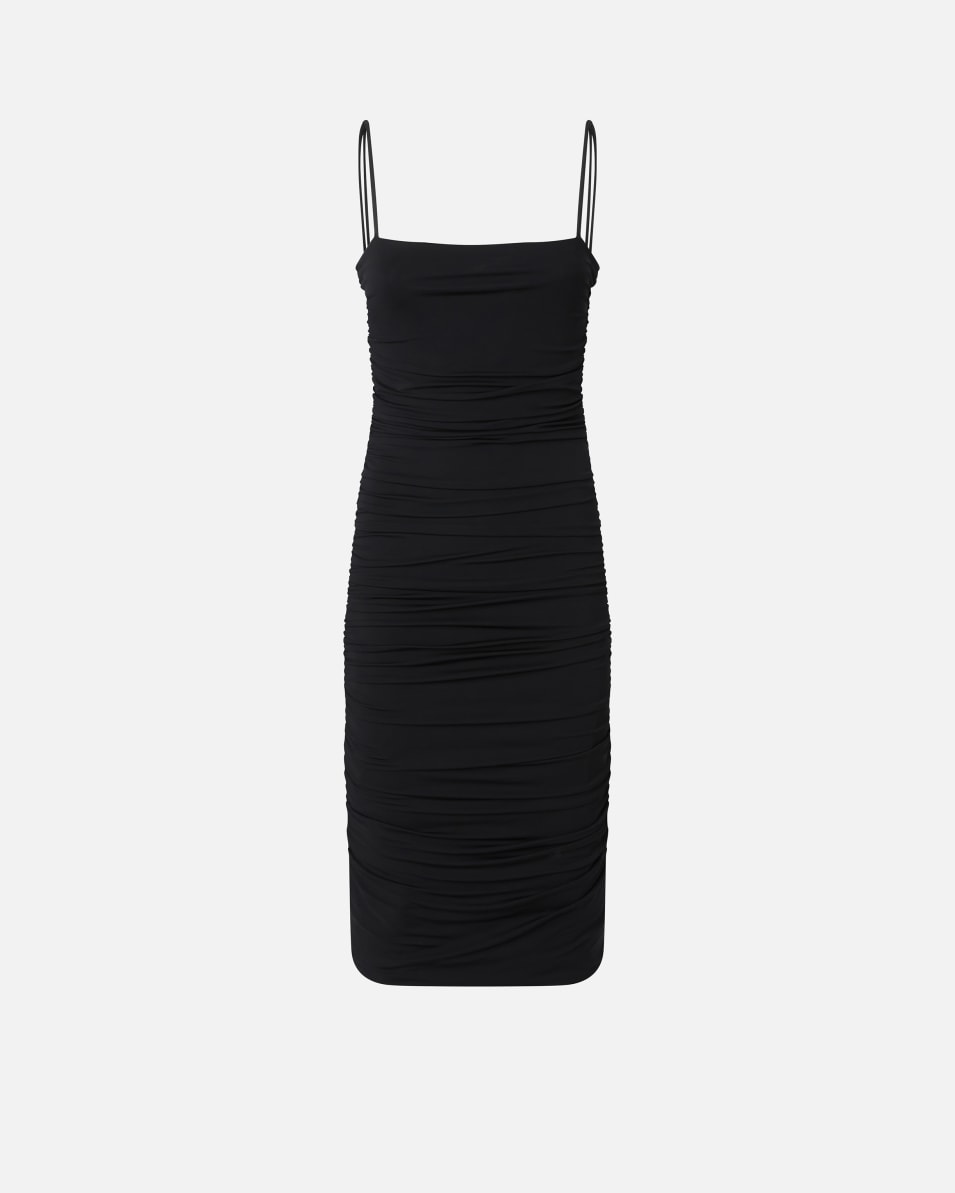 Pinko Gerafftes, eng anliegendes Midikleid aus technischem Gewebe Sonderangebote