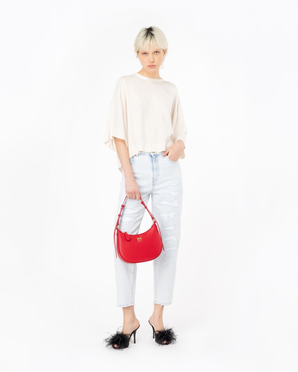 Pinko Jeans Straight Denim mit Rissen Im Verkauf
