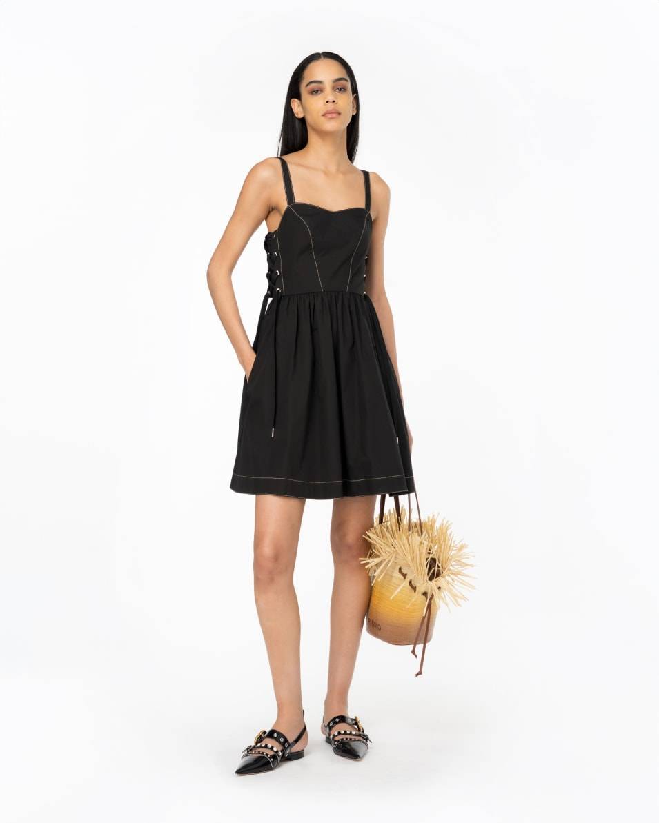 Pinko Minikleid mit seitlicher Schnürung Rabatte dieses Monats