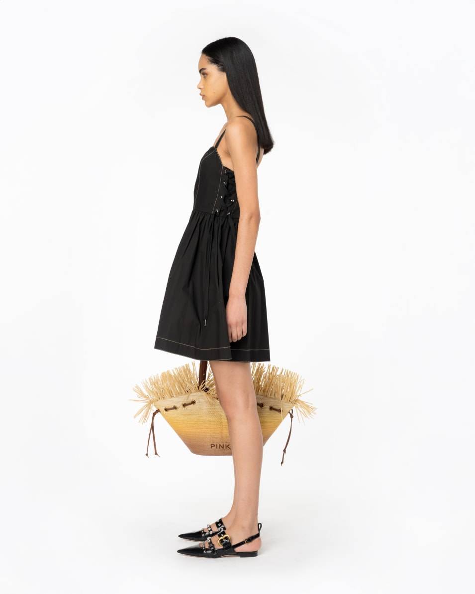 Pinko Minikleid mit seitlicher Schnürung Rabatte dieses Monats