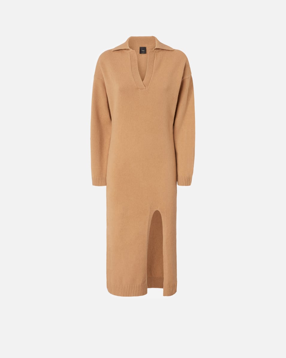 Pinko Langes Strickkleid aus Kaschmir-Mix Preisnachlass