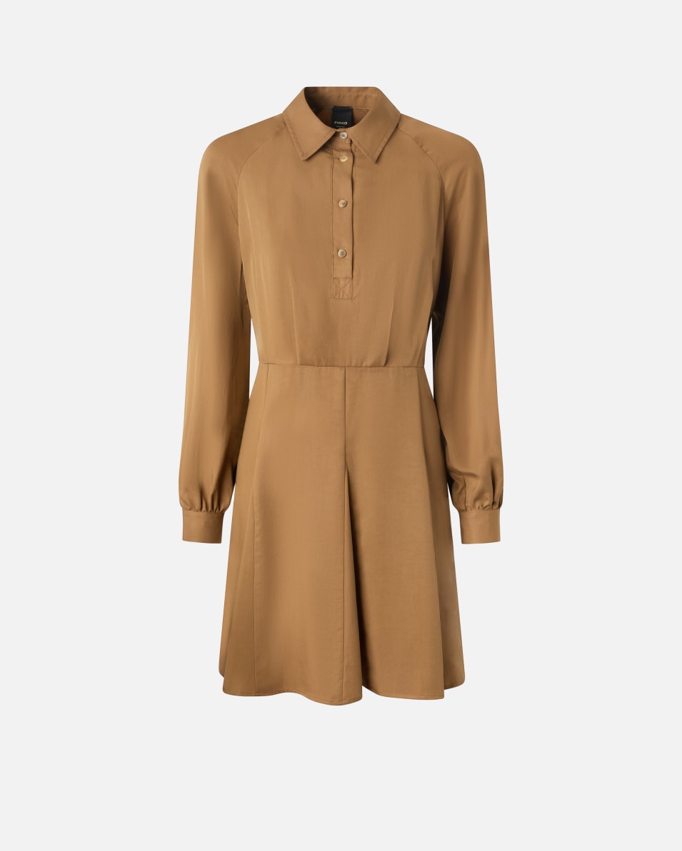 Pinko Hemdblusenkleid mit weicher Textur Tiefpreis
