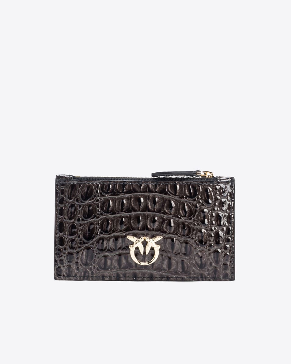 Pinko Kartenetui mit Kroko-Prägung PINKO Galleria Clearance-Verkauf