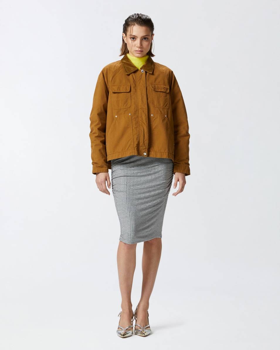 Pinko Cabanjacke mit Cordkragen 2025