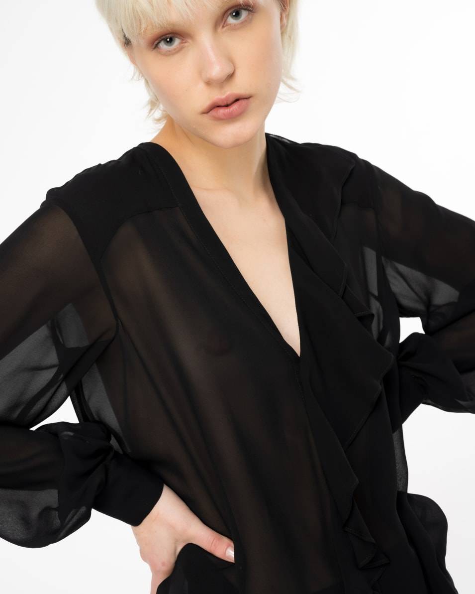 Pinko Bluse mit Volant Begrenztes Angebot