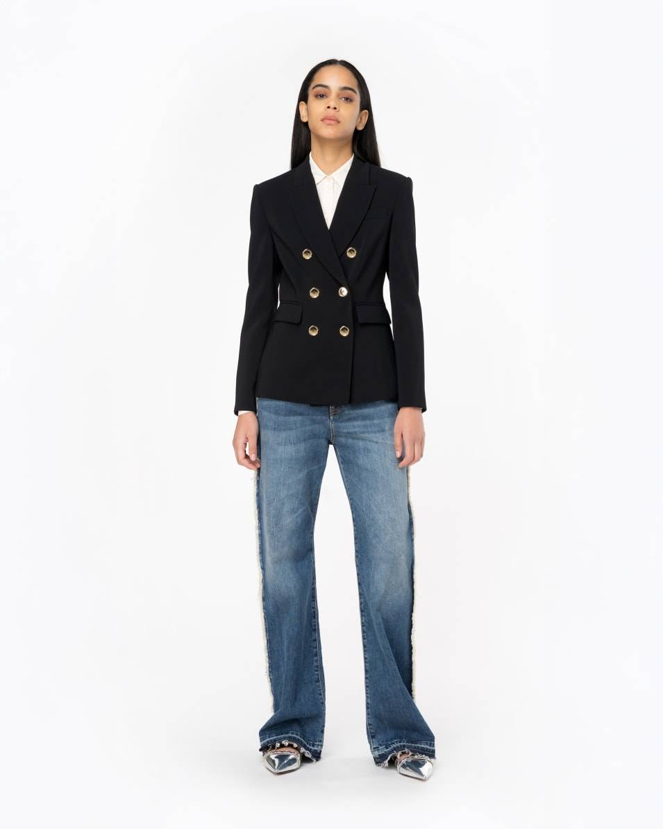 Pinko Zweireihiger Blazer mit Metallknöpfen Saisonschlussverkauf