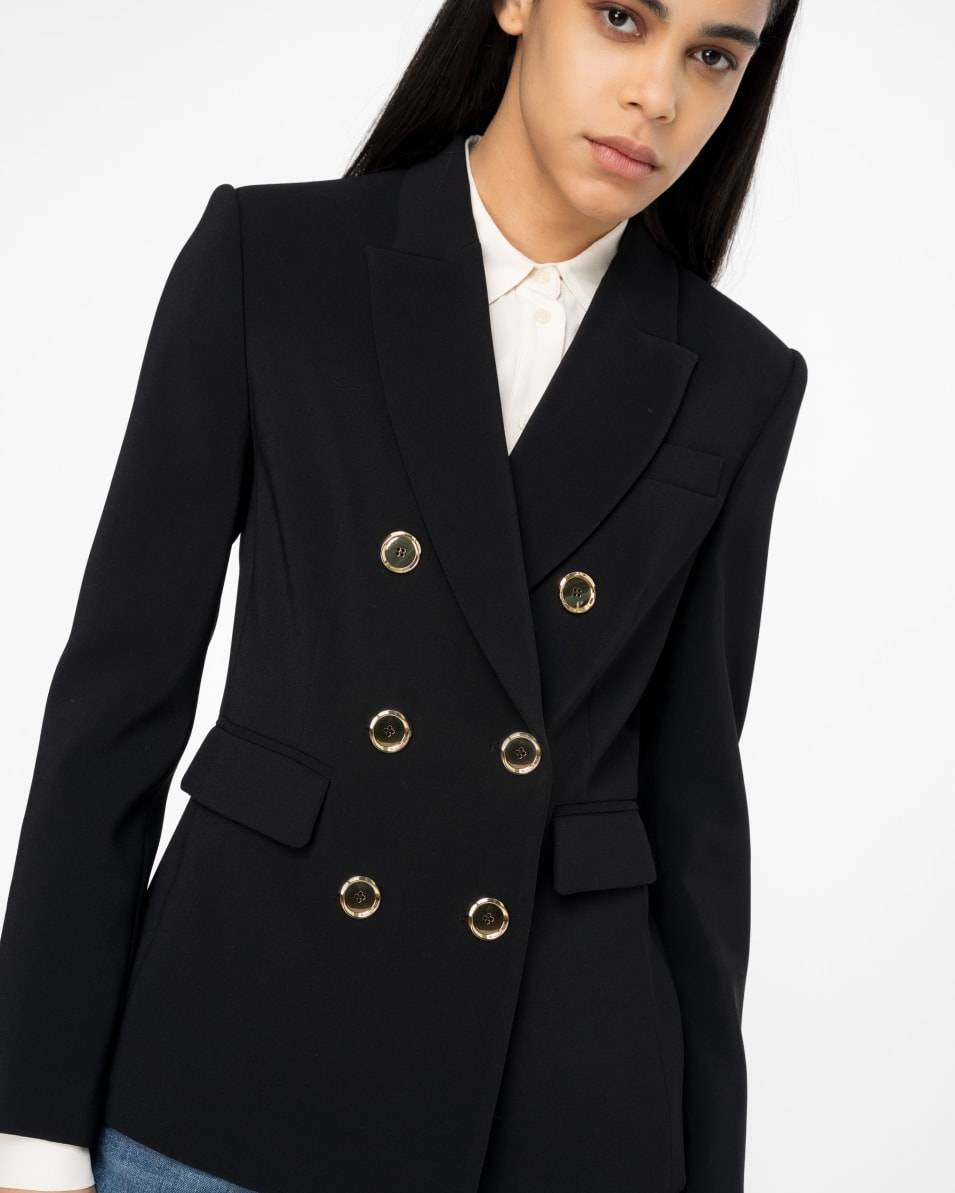 Pinko Zweireihiger Blazer mit Metallknöpfen Saisonschlussverkauf