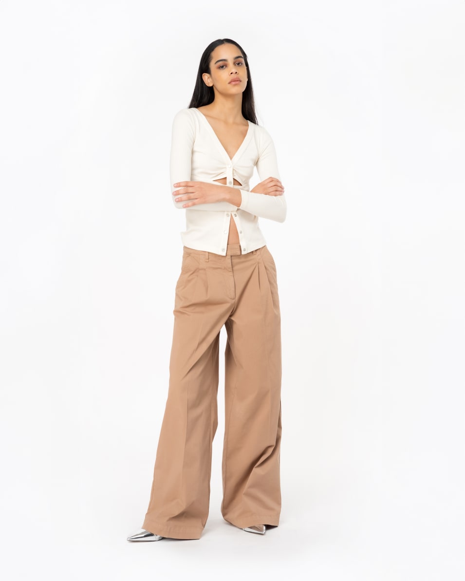 Pinko Gerippter Pullover mit Perlmuttknöpfen Cyber Monday