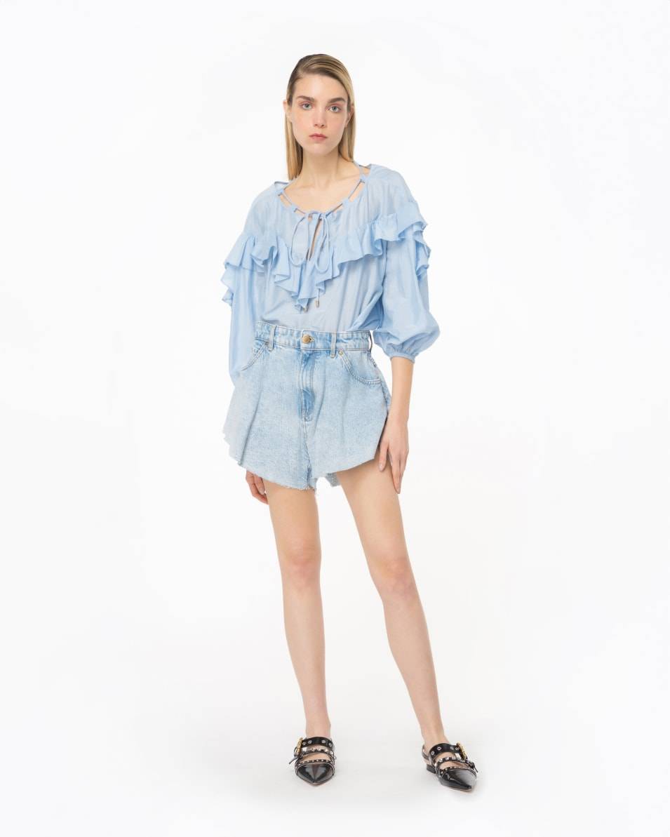 Pinko Bluse mit großem Volant Heißer Verkauf