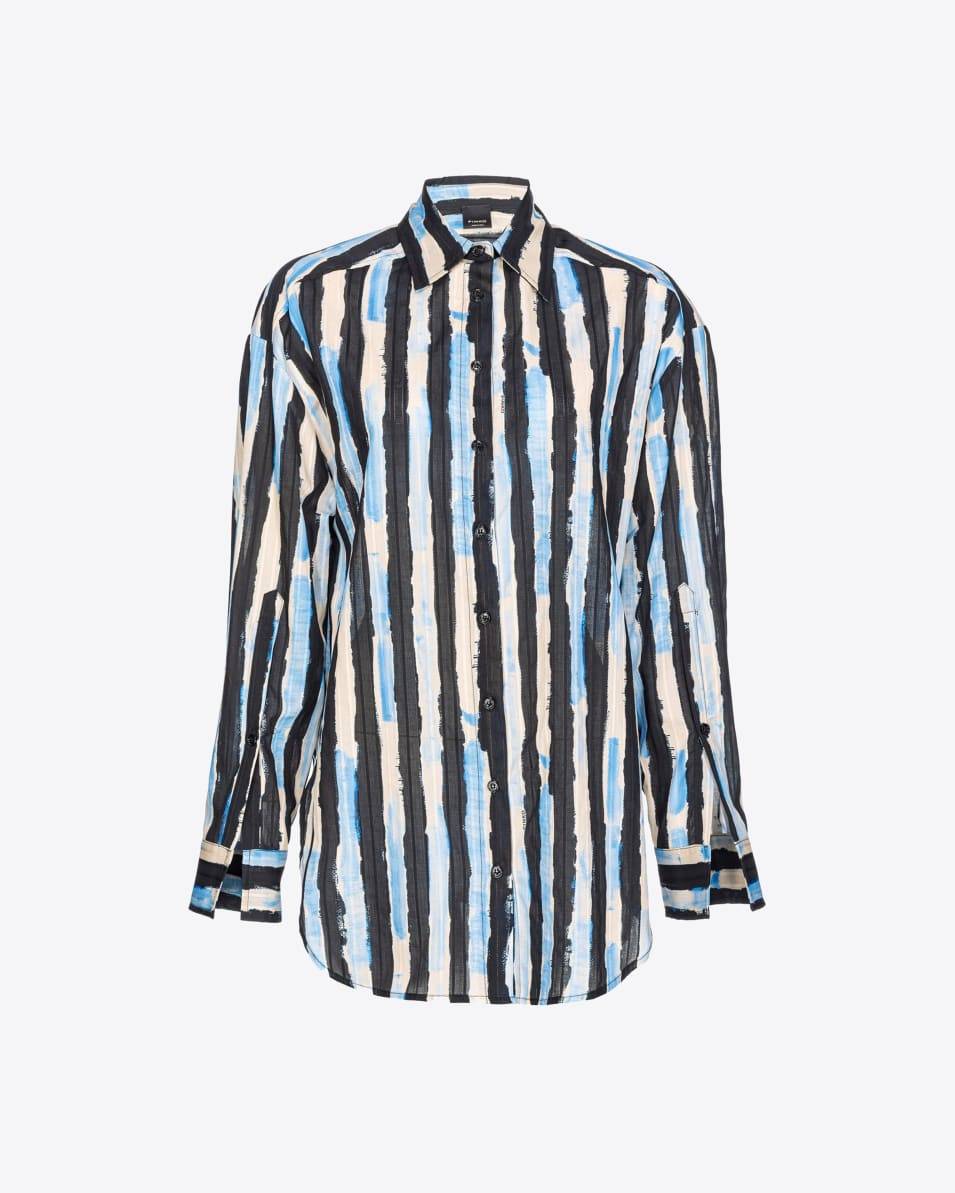 Pinko Bluse Pinselstrich-Print Neueste Mode