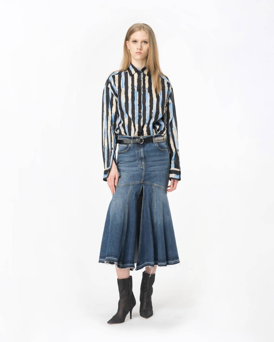 Pinko Bluse Pinselstrich-Print Neueste Mode