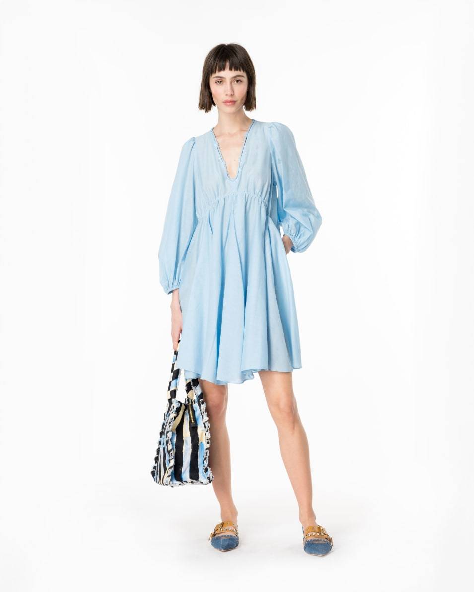 Pinko Kleid aus Baumwoll- und Seidenvoile Bis zu 55% Rabatt