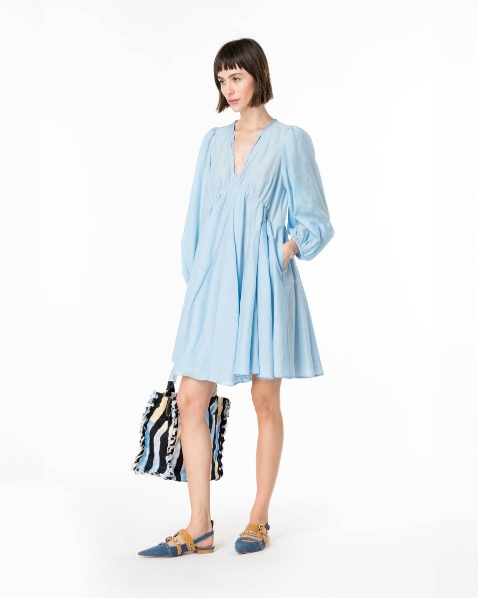 Pinko Kleid aus Baumwoll- und Seidenvoile Bis zu 55% Rabatt