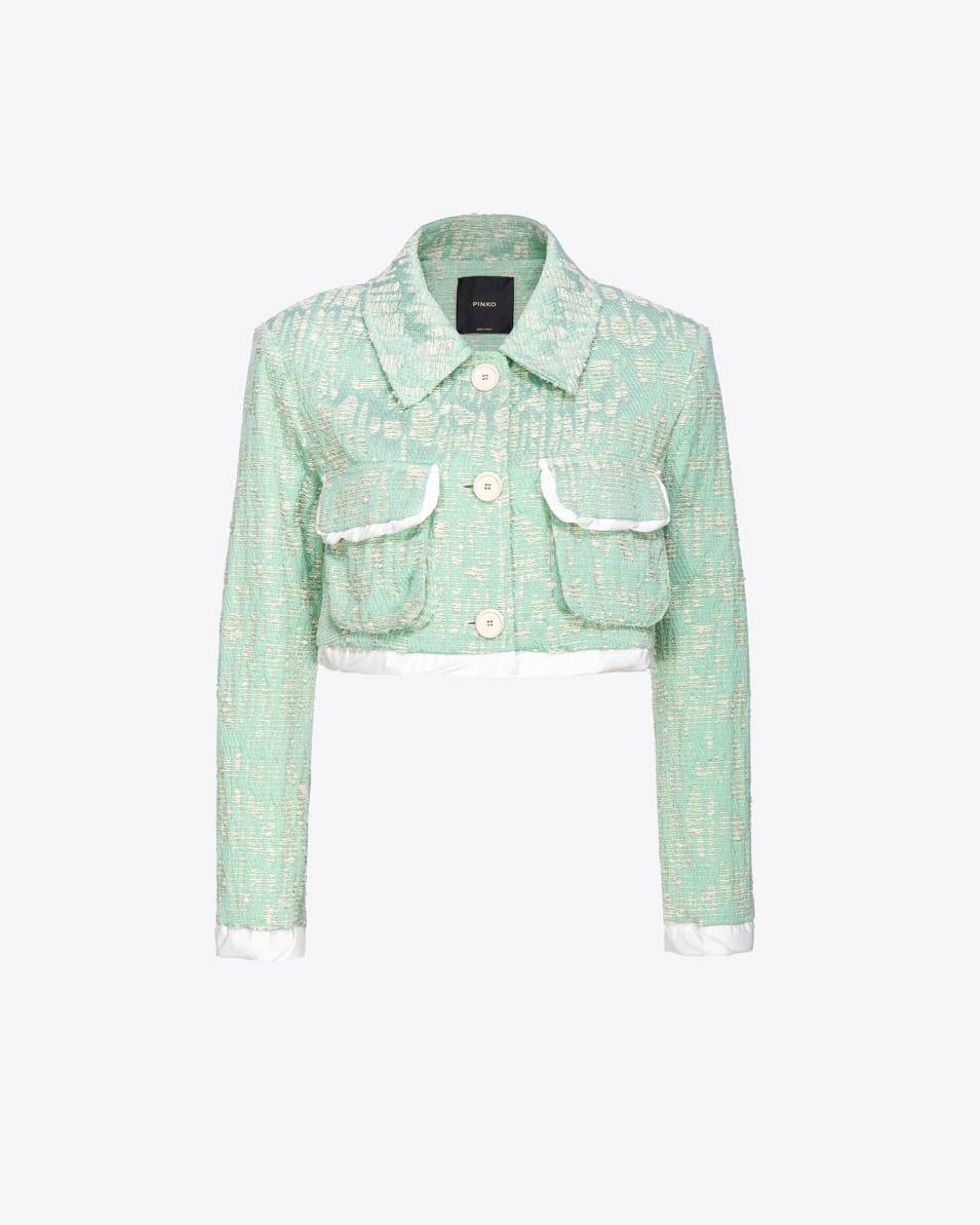 Pinko Kurzjacke Lurex-Flechtgewebe Discount Store für neue Produkte