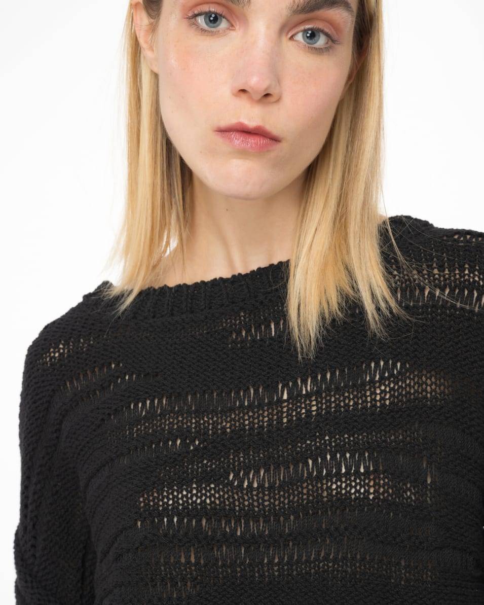 Pinko Kurzer Pulli aus Baumwollmix Kostenloser Versand international