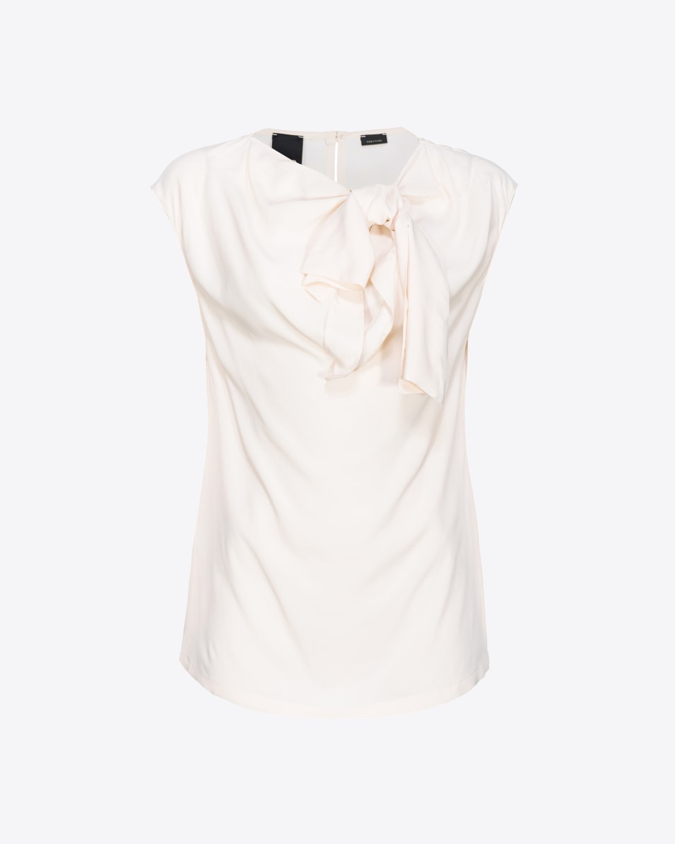 Pinko Top aus Seidenmix mit Schleife 2025