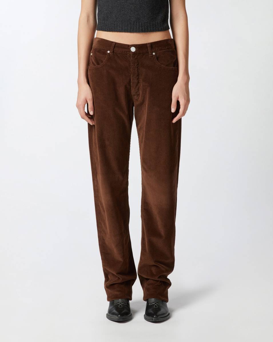 Pinko Hose im Loose Fit aus Cordsamt Angebote
