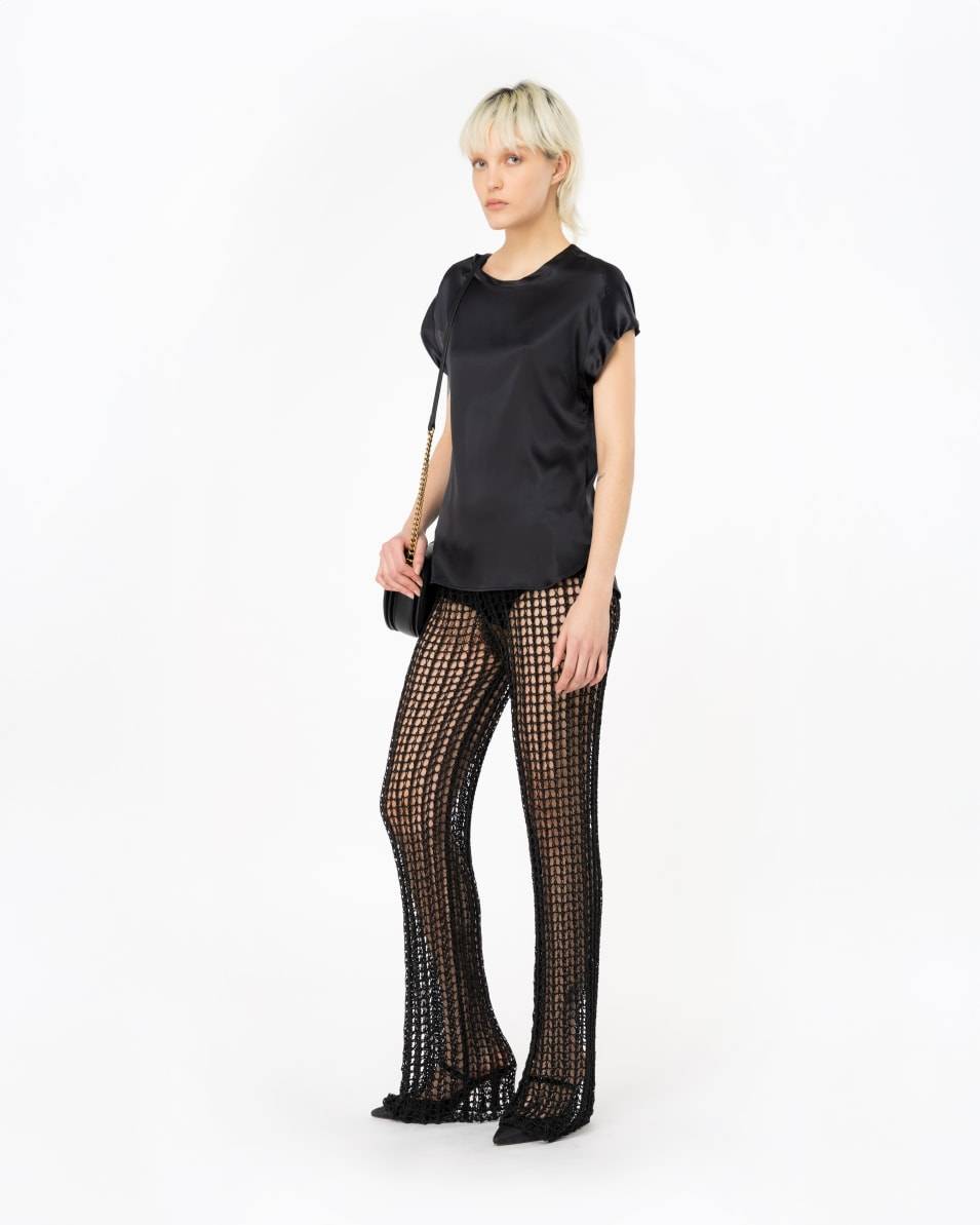 Pinko Hose Schnurnetz glänzend Exklusivangebot