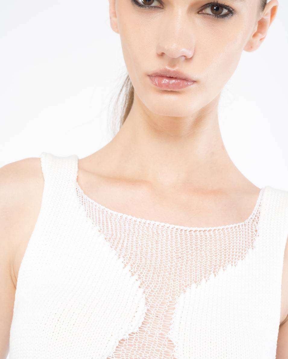 Pinko Netz-Top Patch transparent Cyber Monday