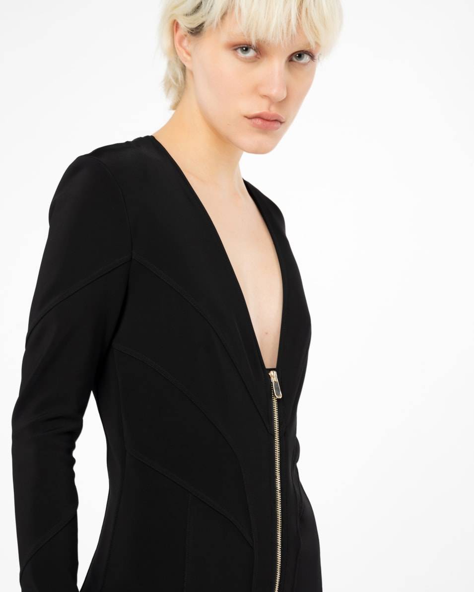 Pinko Midikleid mit Steppnähten Lagerräumung