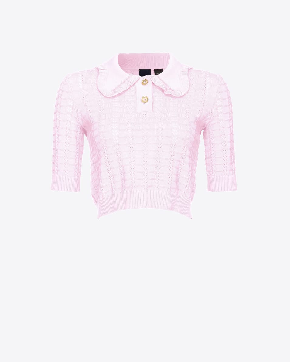 Pinko Kurzpullover mit Fächermuster Online Outlet