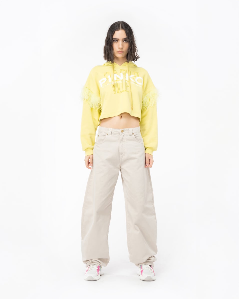 Pinko Sweatshirt PINKO Cities mit Federn Blitzangebot