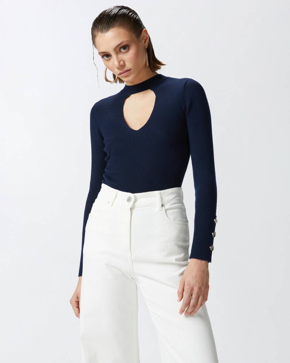 Pinko Gerippter Wollpullover Letzte 3 Tage