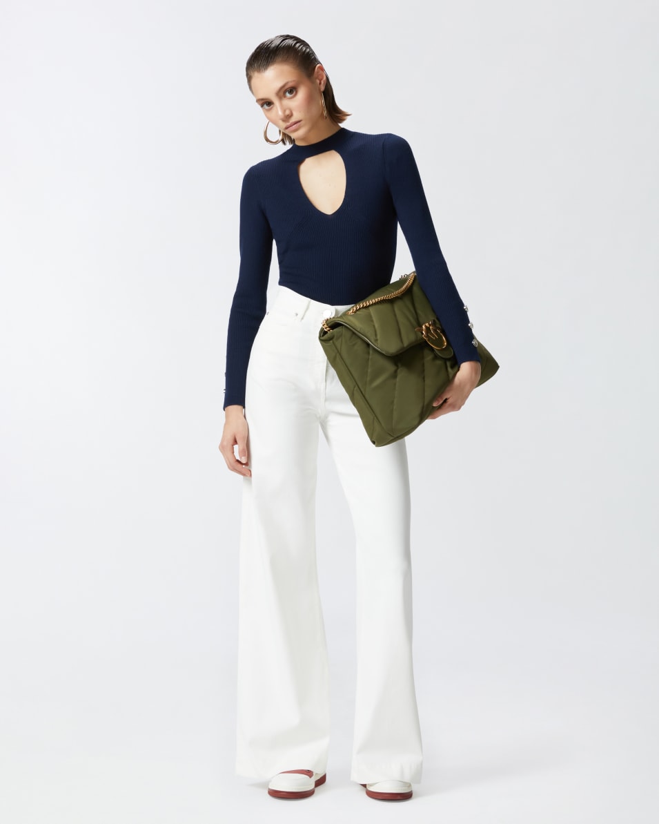 Pinko Gerippter Wollpullover Letzte 3 Tage