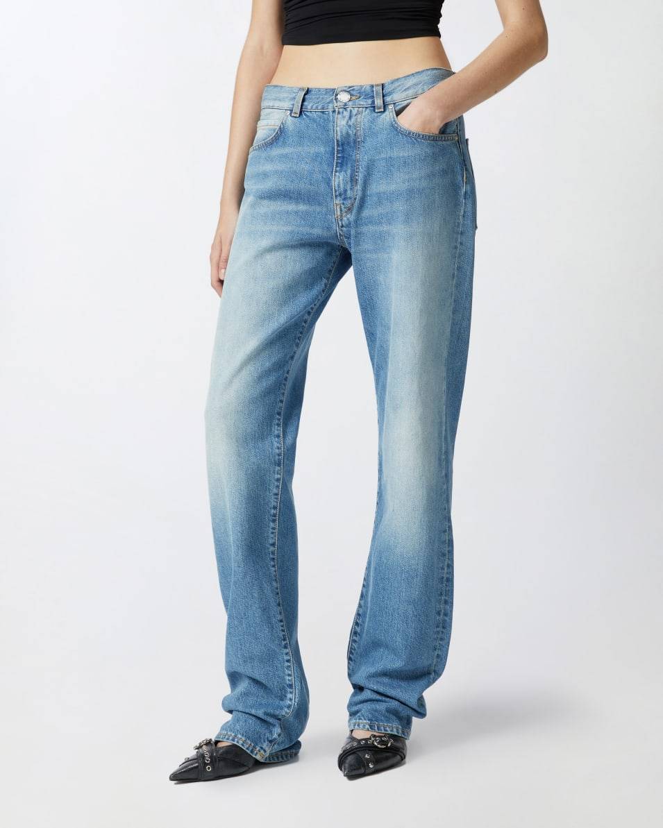 Pinko Jeans loose-fit in denim vintage blu chiaro Bis zu 60% Rabatt