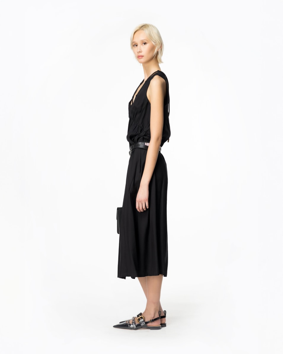 Pinko Langes Kleid aus technischem Popeline Bis zu 55% Rabatt
