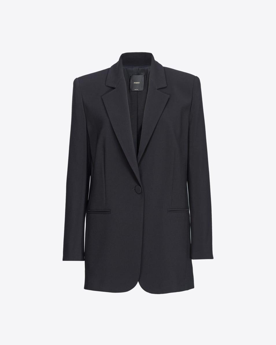 Pinko Blazer Stretch-Crêpe unifarben Nur noch ein Tag übrig