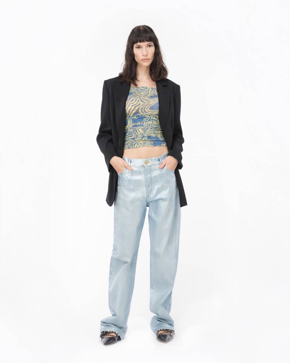 Pinko Jeans Straight Shining Denim 50% Rabatt für begrenzte Zeit